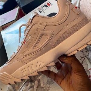 Rose colored Fila’s